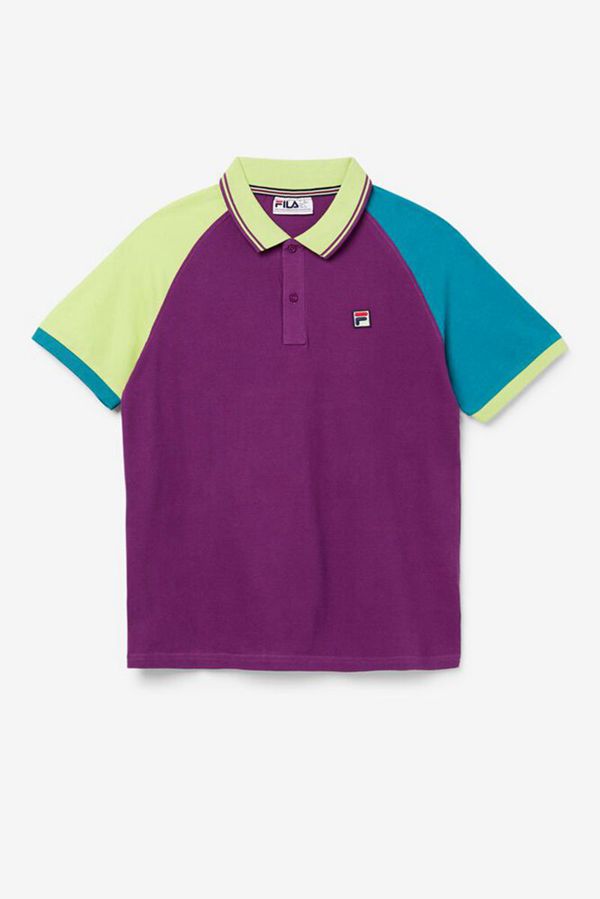 Camisas Polo Fila Hombre Moradas - Apollo - España 205816LMN